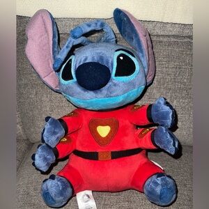 Disney Store 16" Stitch Alien Plush Red Space Suit 4 Arms Stuffed Animal